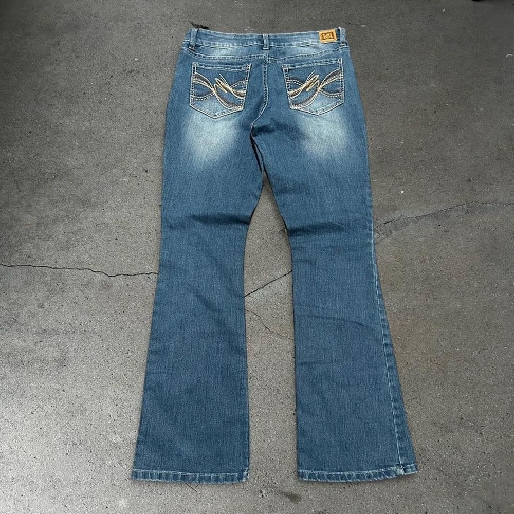 Women's Y2K L.E.I Ashley low rise bootcut denim jeans pants Size 9